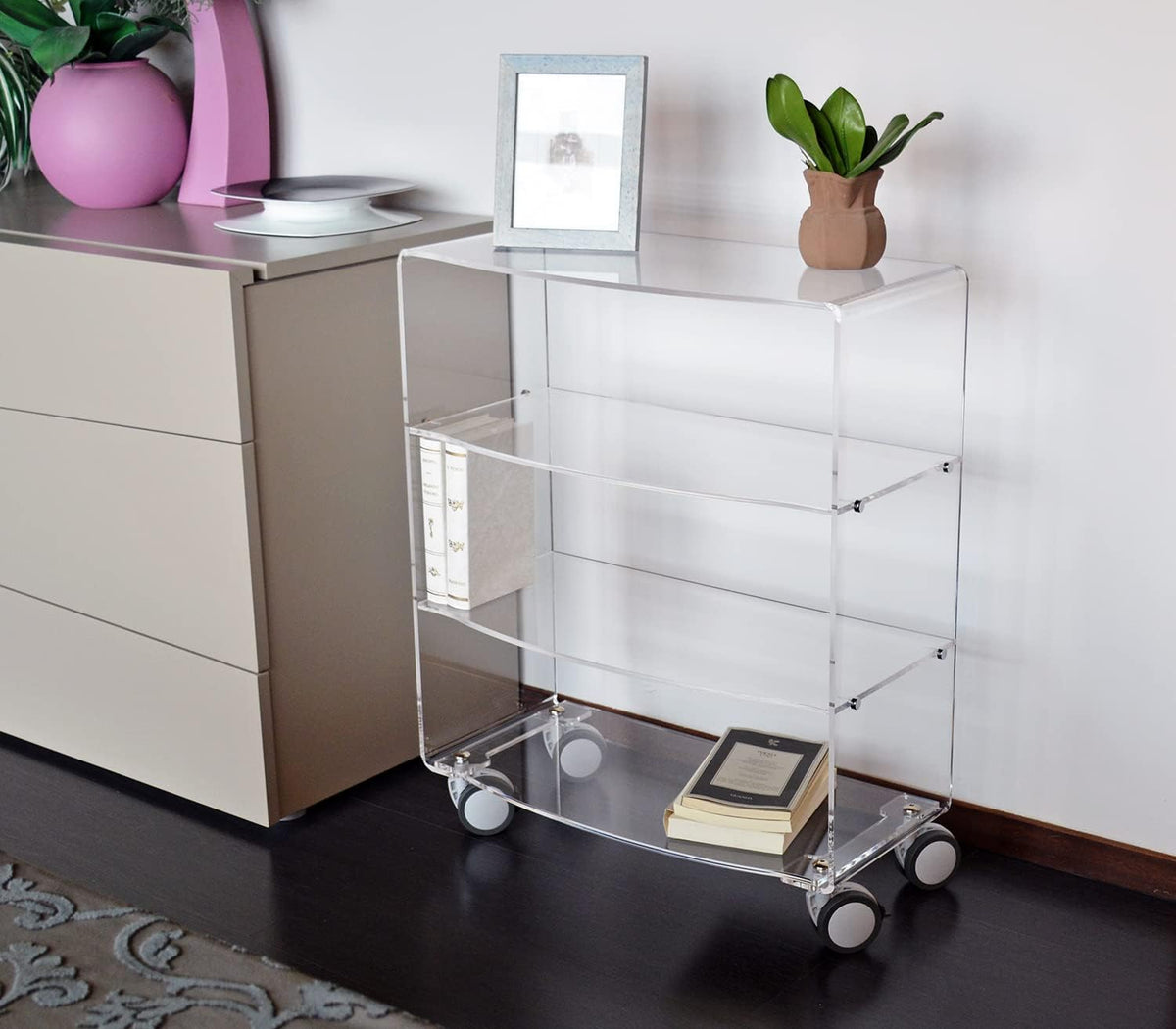 Regal, für das Wohnzimmer und das Schlafzimmer, Transparent, Slato