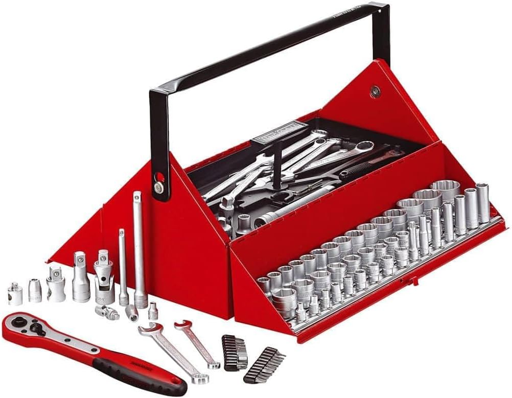 TENG TOOLS TC187 Werkzeug-Sets, Rot/Schwarz/Silber