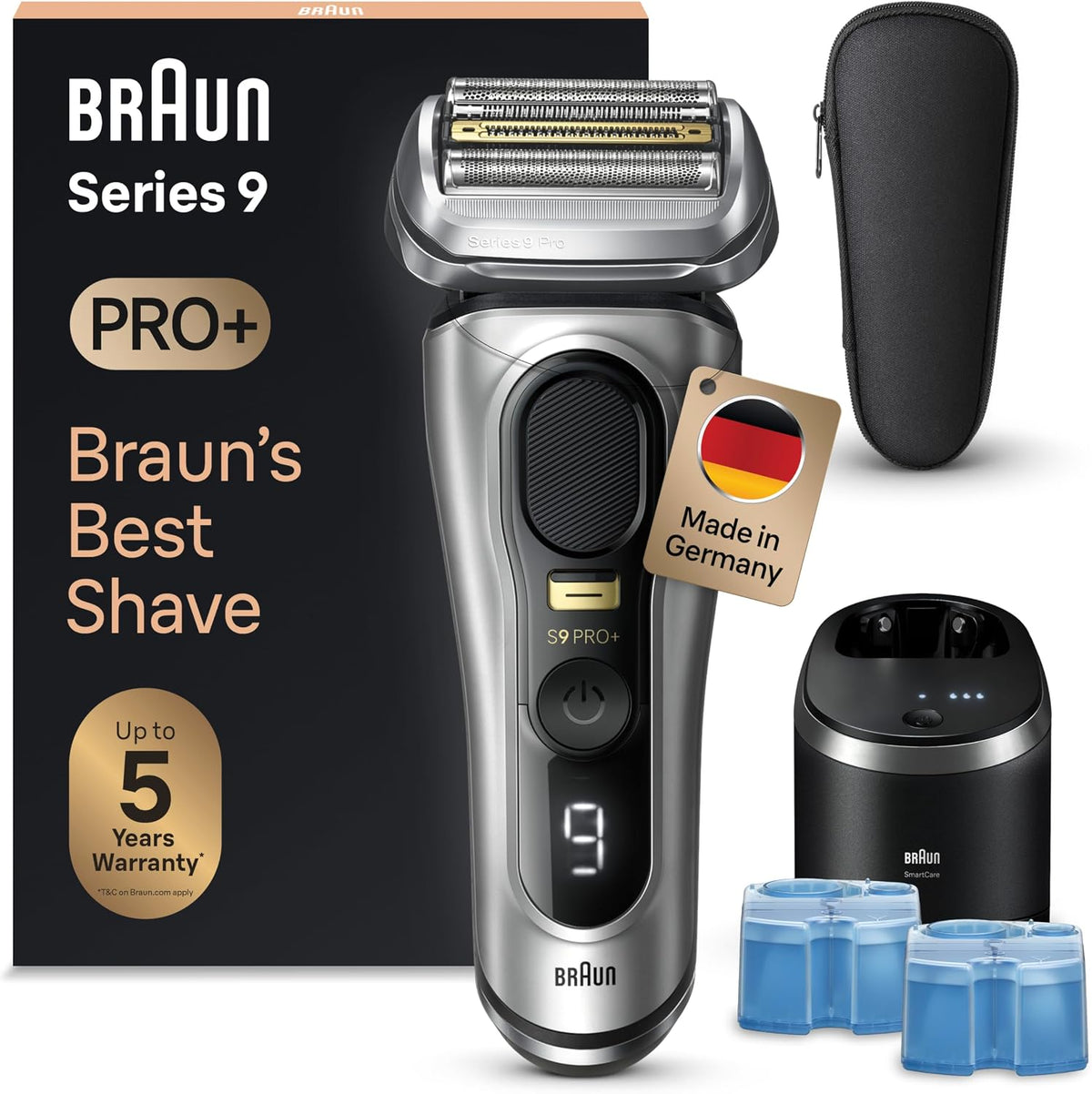 Braun Folienrasierer, wasserdicht, Silber