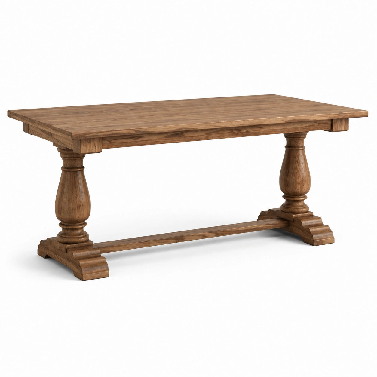 Esstisch Rechteckig Eiche Massivholz 200x100x76 cm