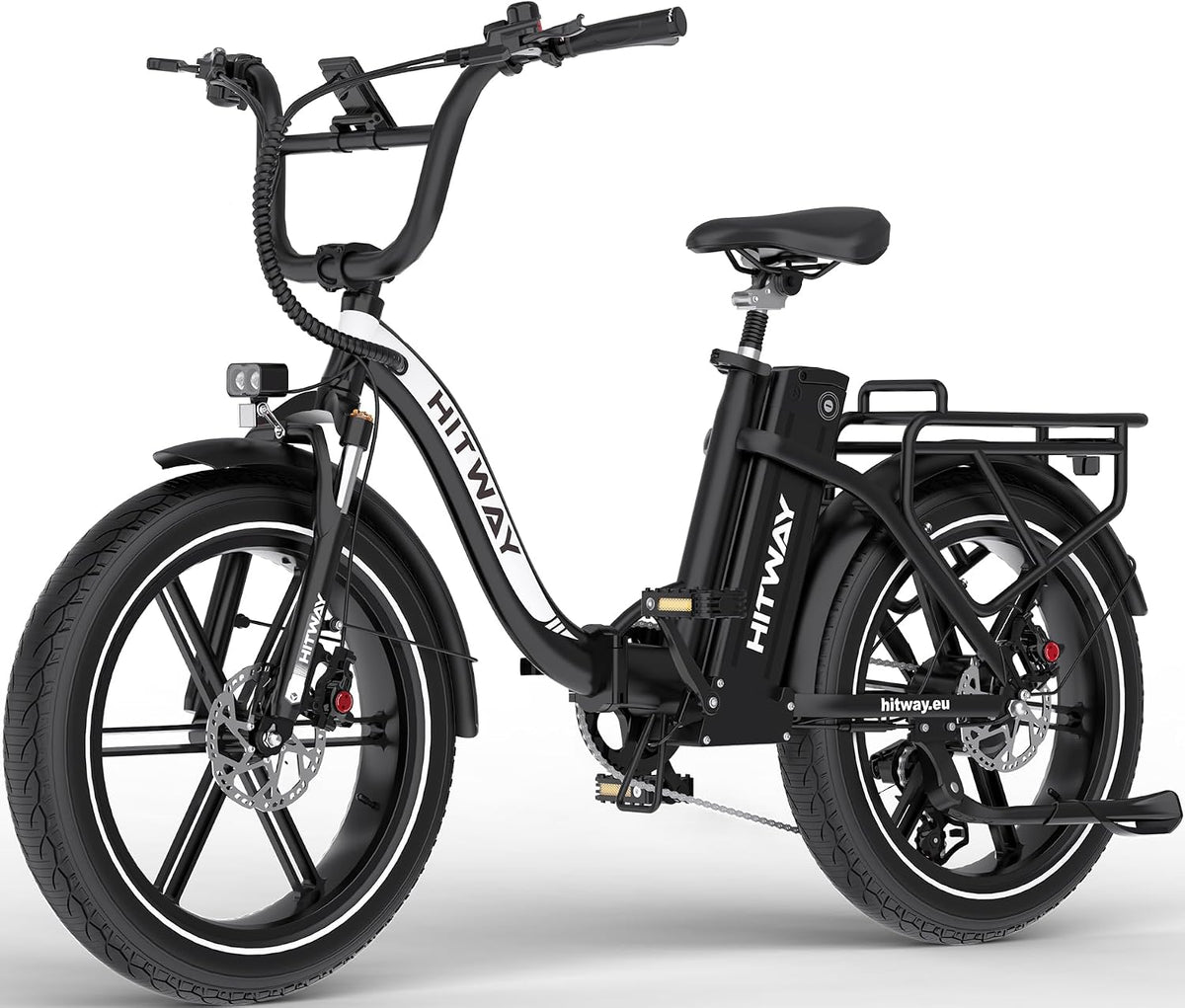 HITWAY BK6SPRO E-Bike, 250 W, 48 V, 18 Ah, klappbar, bürstenlos, Schwarz