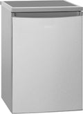 Kühlschrank, 133 L, 57.5 cm, höhenverstellbar, mit LED, mit Stauraum, Silber, Bomann
