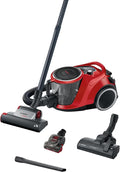 Staubsauger BGC41PET, 700 W, mit USB, Rot/Schwarz