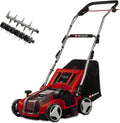 Einhell Vertikutierer, 28 L, 36 V, 35 cm, verstellbar, ohne Akku, bürstenlos, Rot/Schwarz/Silber