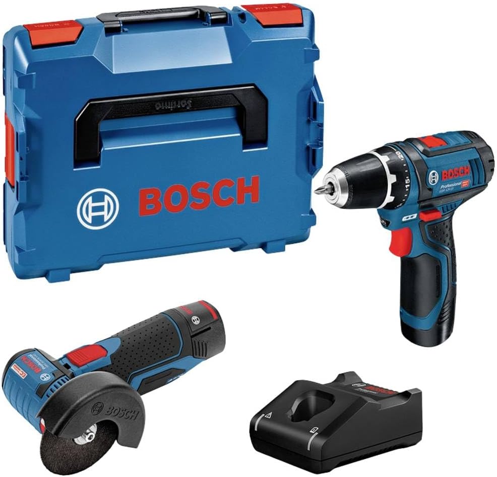 Bosch Akku-Bohrschrauber, 12 V, 2.0 Ah, Blau/Schwarz/Rot