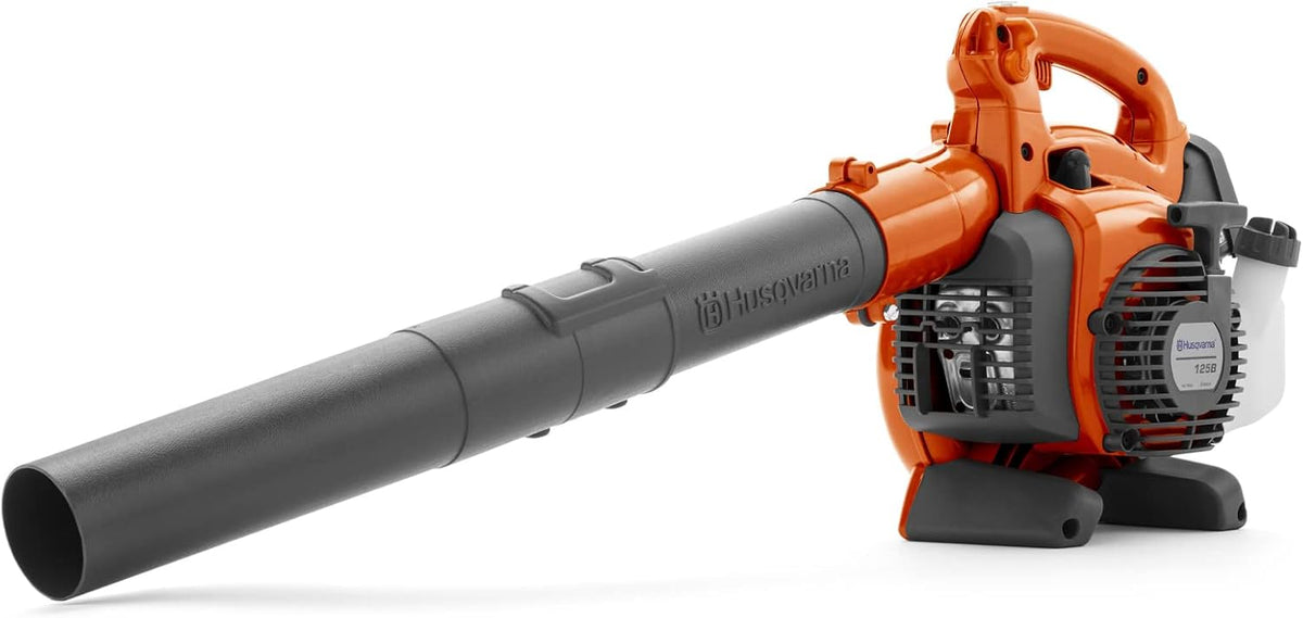 Stiga Benzin-Laubbläser BL 530 V Laubbläser, verstellbar, mit USB, für den Garten, Orange/Schwarz