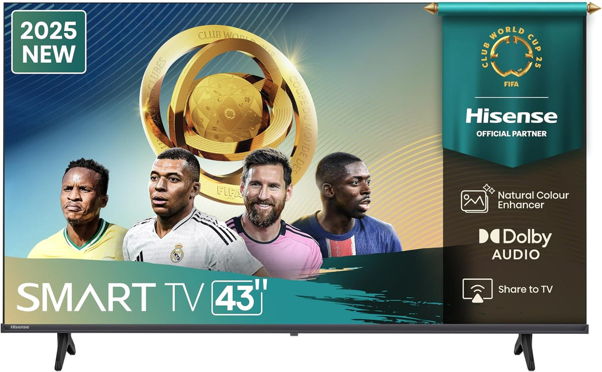 Hisense Smart-TV, 43 Zoll, Schwarz