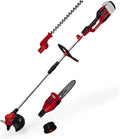 Einhell Kettensäge, ohne Akku, verstellbar, Rot/Schwarz/Silber