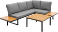 Gartenmöbel-Set, für den Garten und die Terrasse, Grau, ML DESIGN modern living