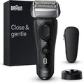 Braun Folienrasierer, wasserdicht, Schwarz/Silber