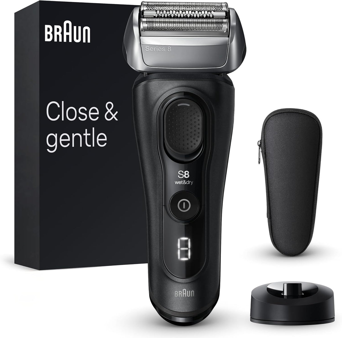 Braun Folienrasierer, wasserdicht, Schwarz/Silber