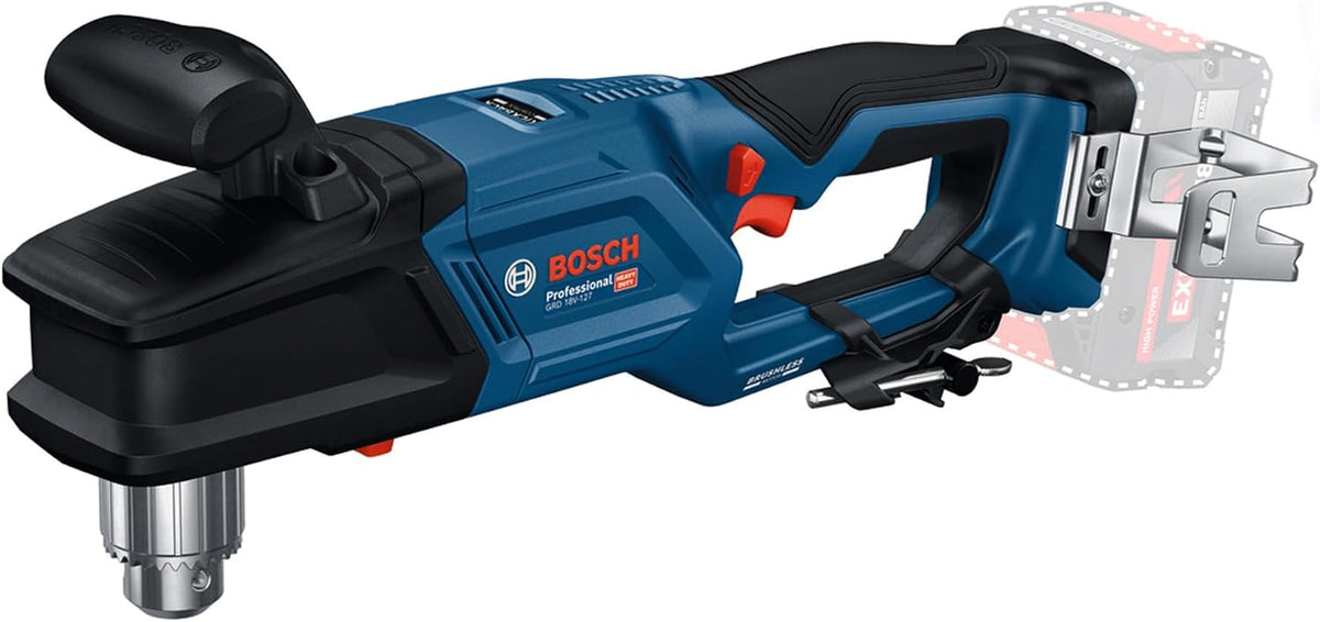 Bosch Professional 18V System Akku Winkelbohrmaschinen, bürstenlos, Schwarz/Blau
