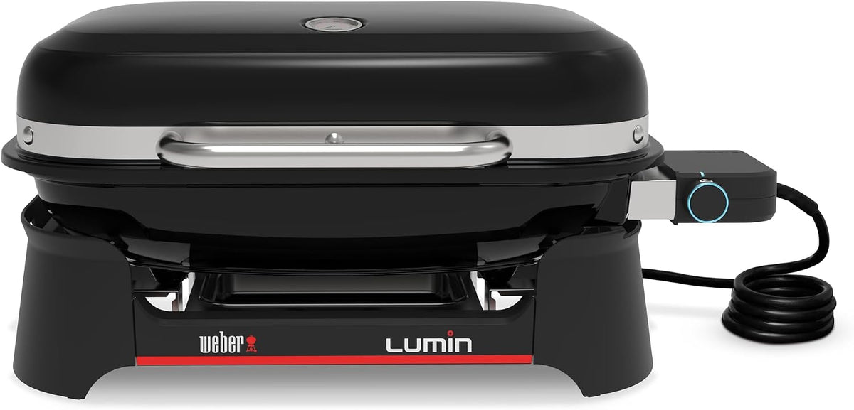 Weber 1502045 Elektrogrills, 33 × 49 cm, 315 °C, Schwarz