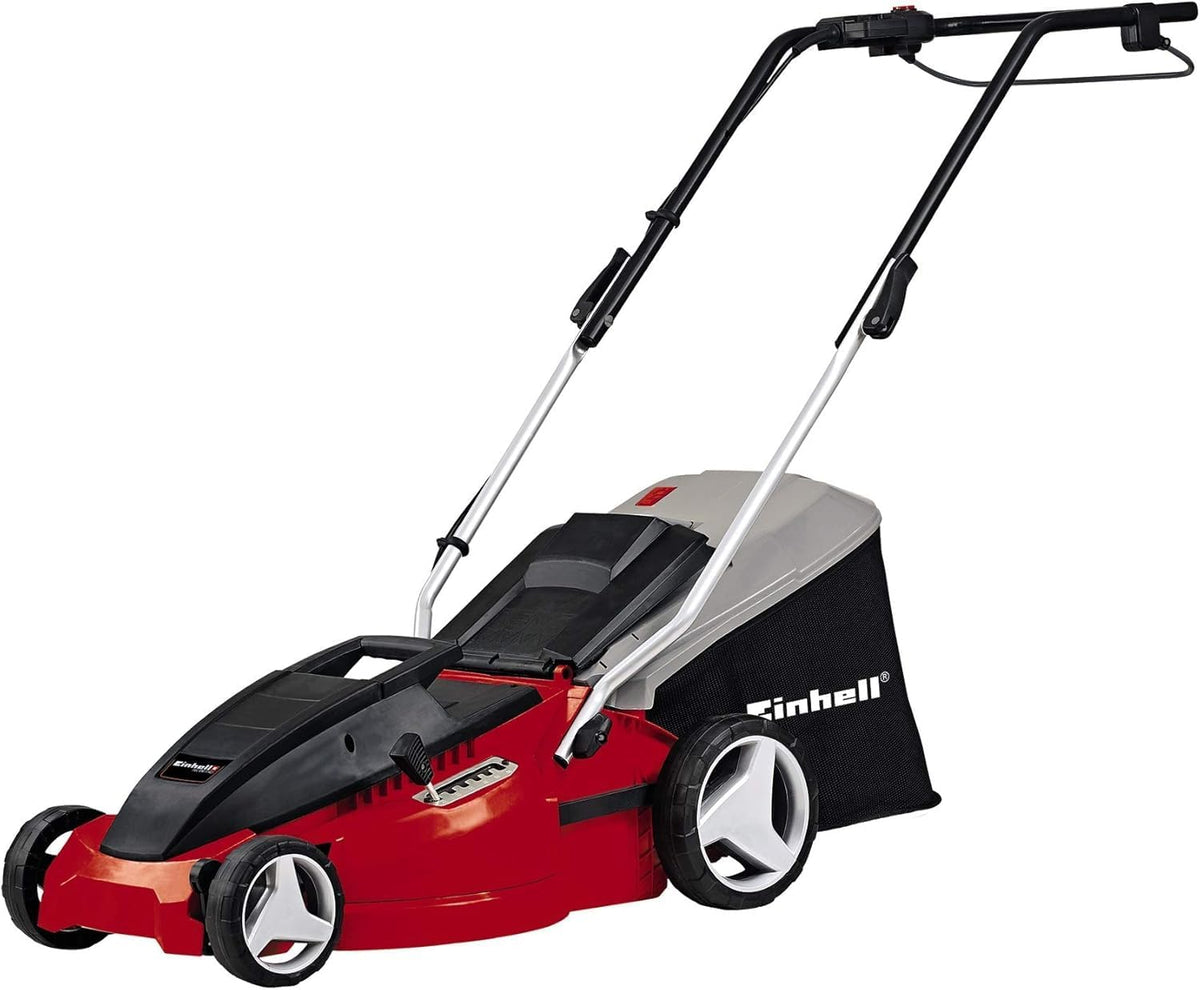 Einhell Elektro Rasenmäher, 20–65mm, 50 L, 1.700 W, 42 cm, höhenverstellbar, Rot/Schwarz/Grau