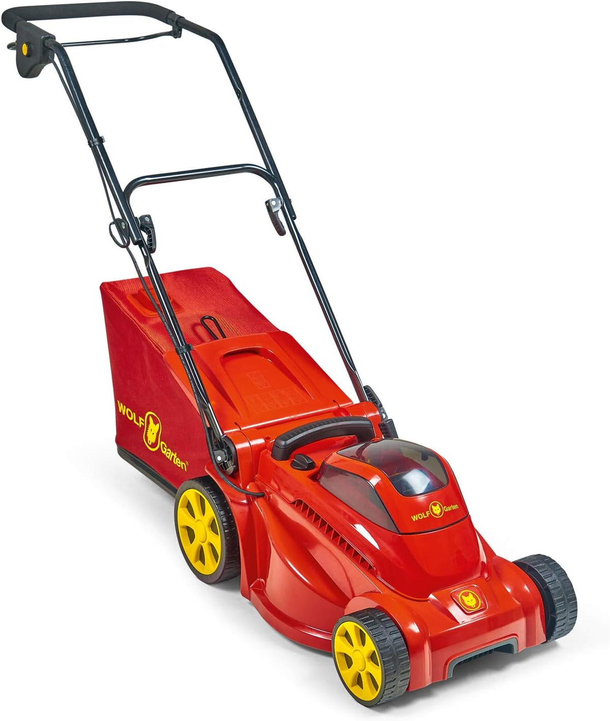 Rasenmäher, 470 W, 340 M, 34 CM, Rot/Gelb, für den Garten, WOLF Garten