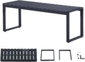 Gartenmöbel-Set, 120 cm, 200 kg, wasserdicht, für den Garten und die Terrasse, Schwarz, Mingone
