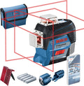 Bosch Professional Linienlaser GLL 3 Lasermessgeräte & Zubehör, 30 m, mit LED, Blau/Schwarz/Silber