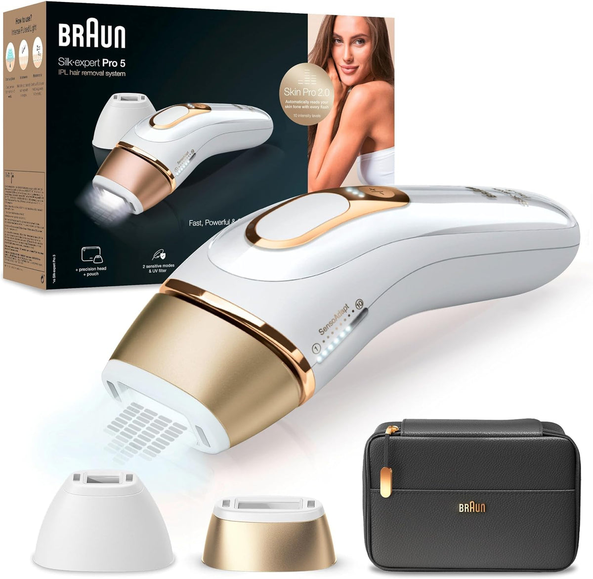 Braun PL5140 Systeme, Weiß/Gold