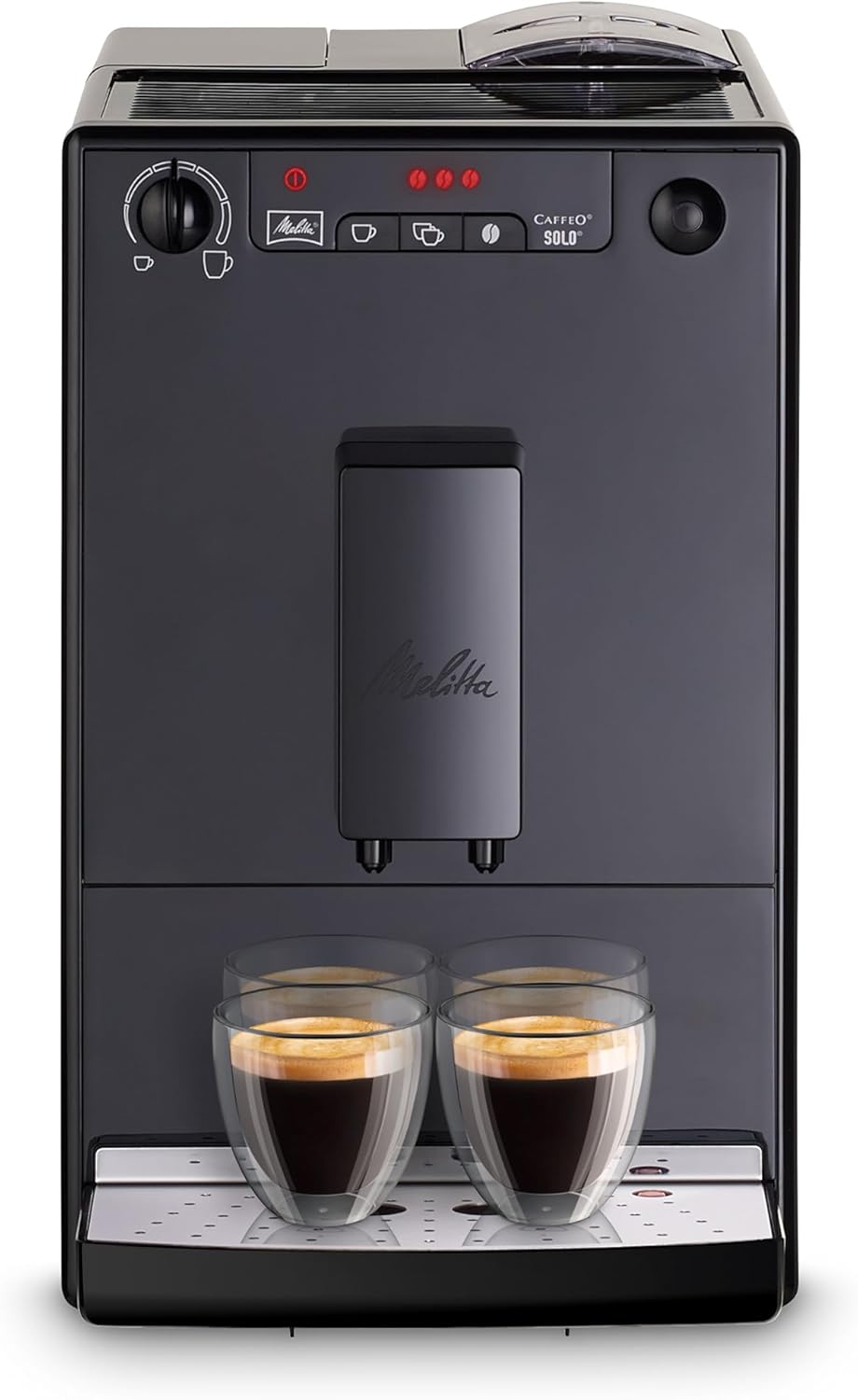 Melitta Solo Kaffeevollautomat, Schwarz, höhenverstellbar