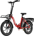 HITWAY IP54 E-Bike, 250 W, 20 Zoll, klappbar, mit App-Steuerung, Rot/Schwarz
