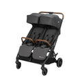 Zwillings- & Geschwisterwagen Mane, 22 kg, mit Liegeposition, UPF40, verstellbar, Grau/Braun, Bebeconfort