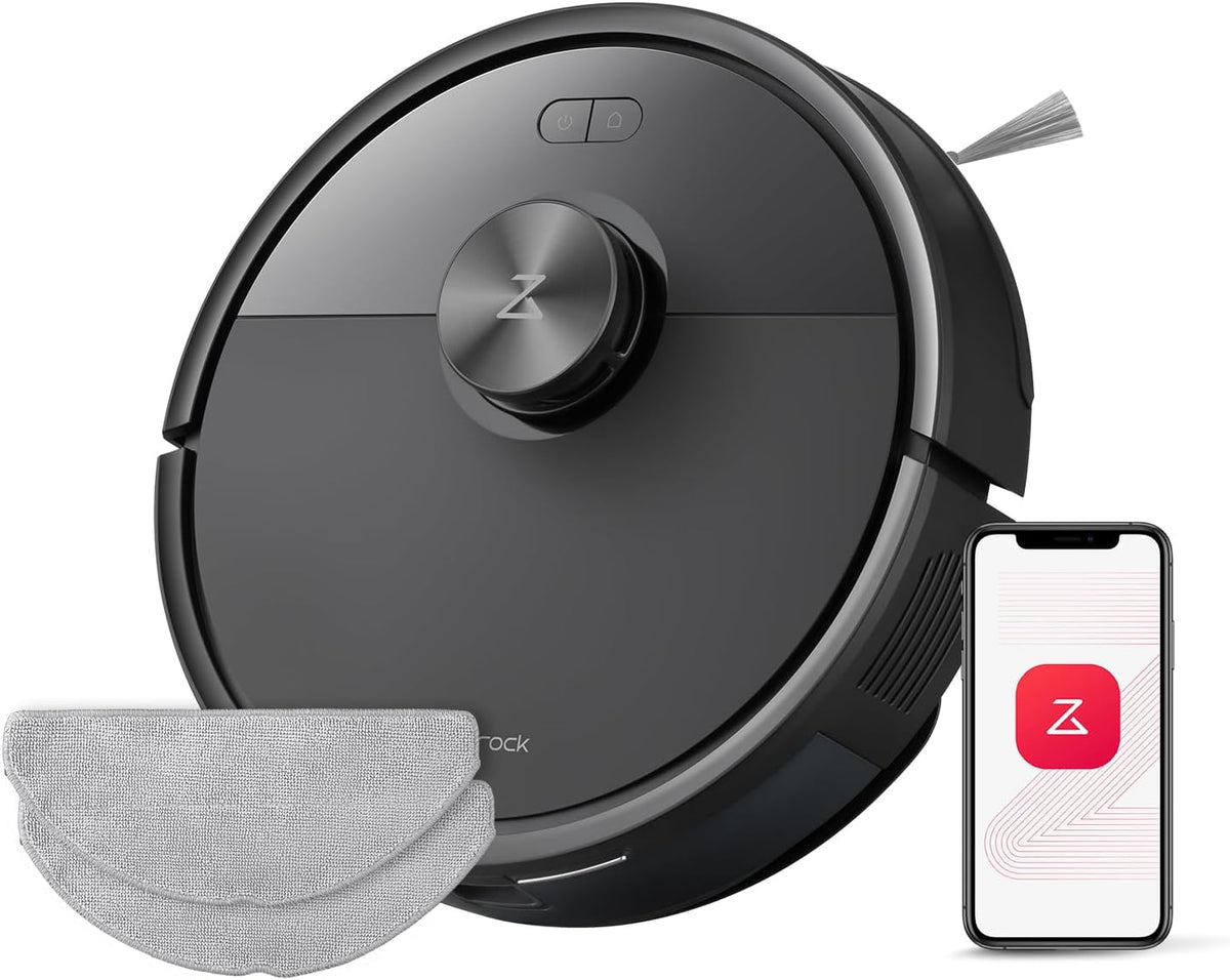 Saugroboter Q7, mit App-Steuerung, mit 3D-LiDAR, Schwarz, roborock