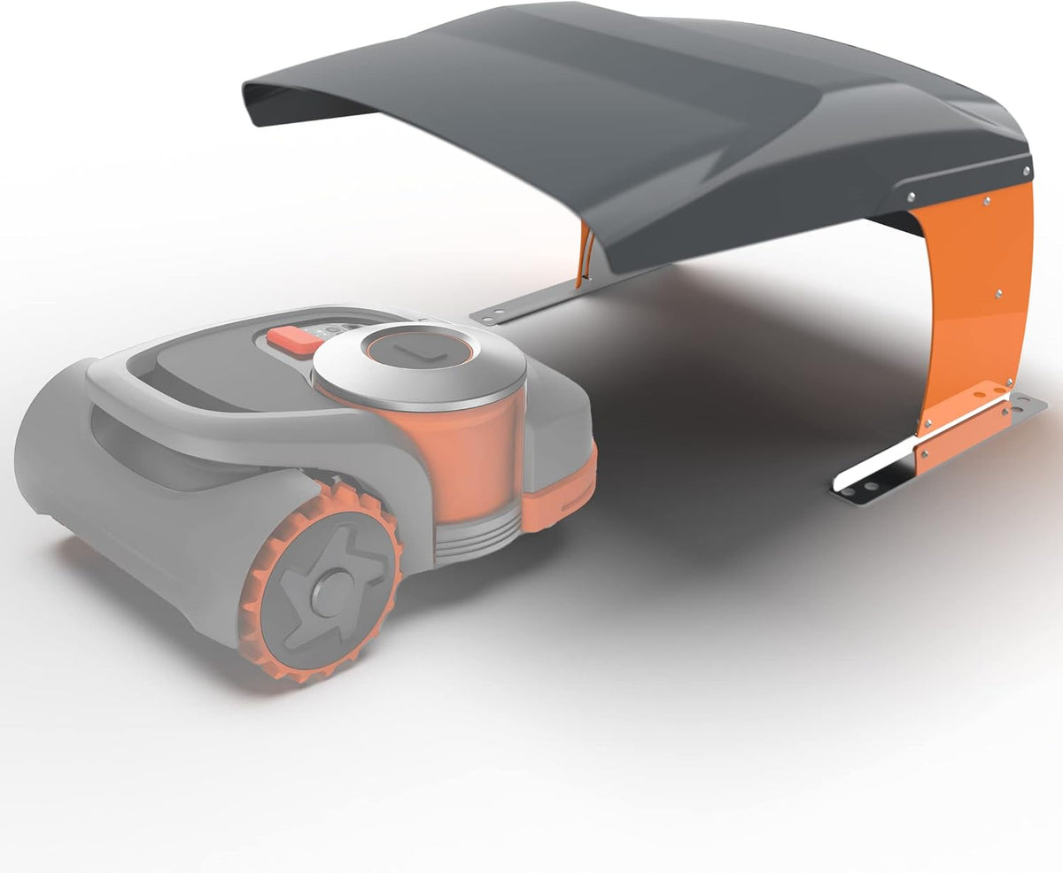 Idea Mower Mähroboter, 76 × 63 × 48 cm, mit WLAN, mit Garage, Schwarz/Orange