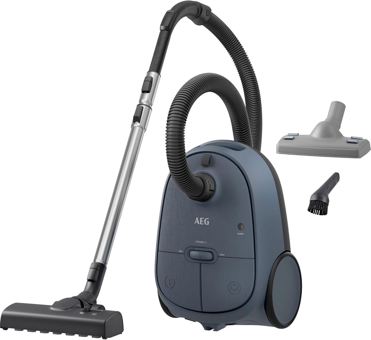 AEG AB61C2DBS Staubsauger, 850 W, 12 m, Blau, aus Kunststoff und Stoff