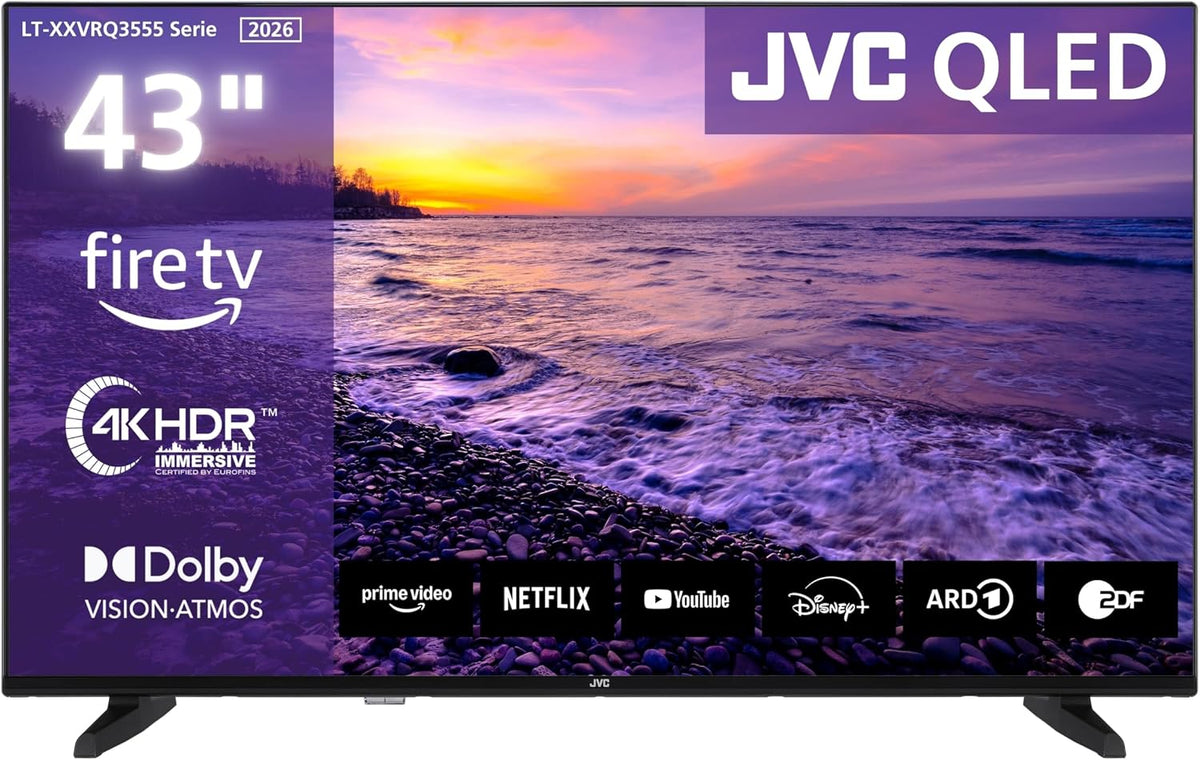 JVC LT-43VRQ3555 Smart-TV, 43 Zoll, mit WLAN, mit USB, Schwarz