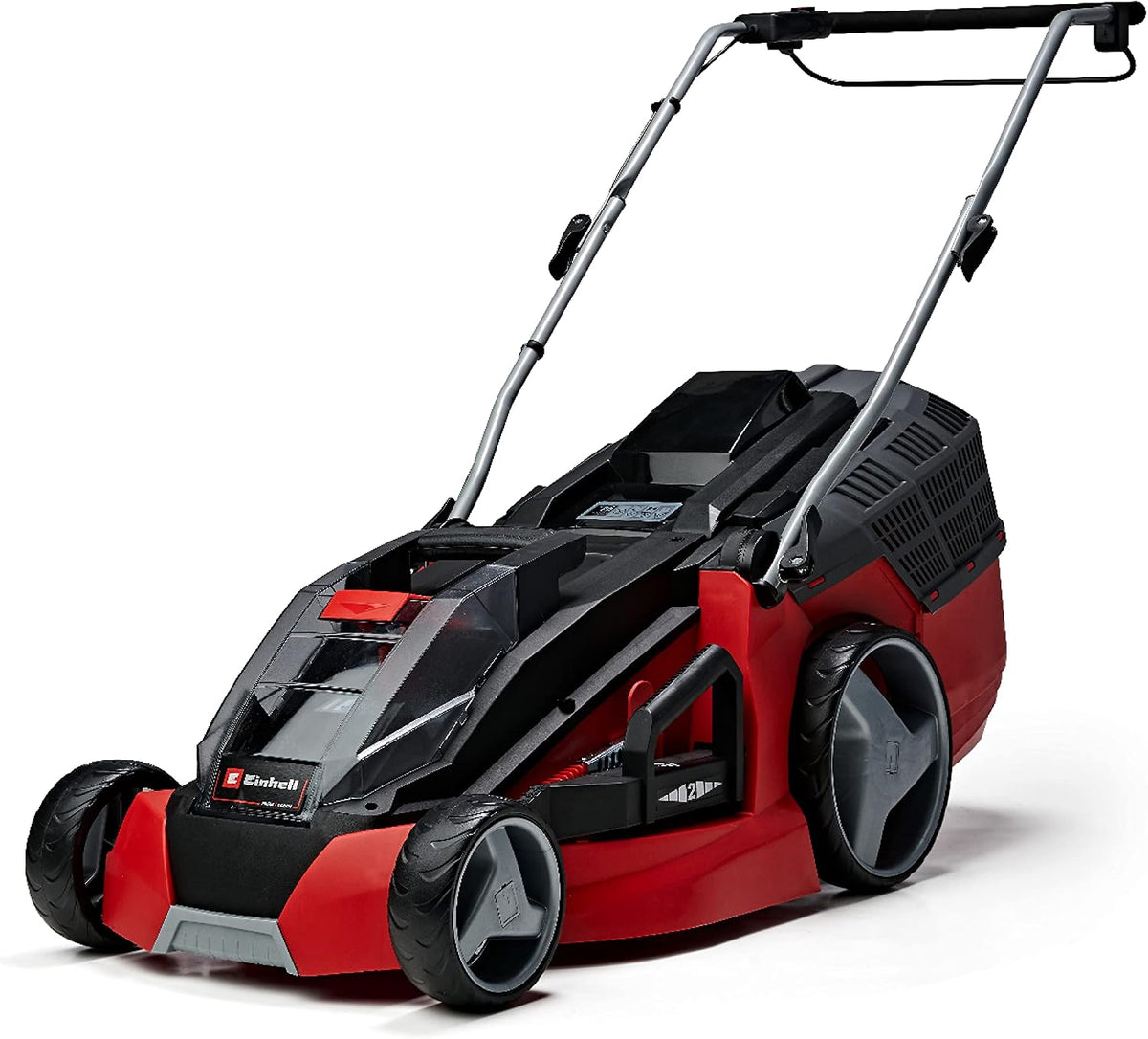 Einhell Rasenmäher, 25–75 mm, 63 L, 36 V, 4,0 Ah, klappbar, höhenverstellbar, kabellos, Rot/Schwarz