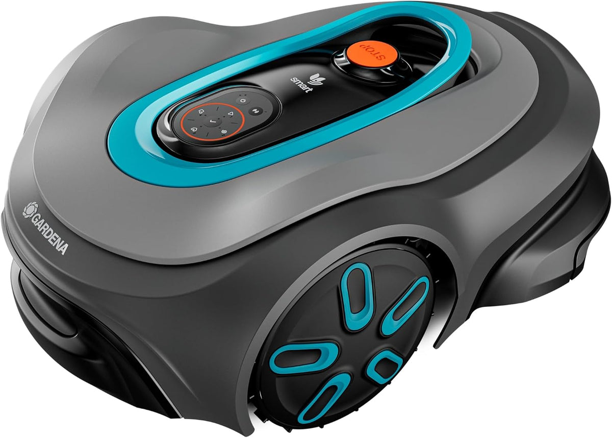 Gardena SILENO max Mähroboter, 800 m², mit App-Steuerung, mit KI-Erkennung, Grau/Schwarz/Blau