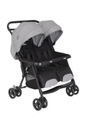 Graco DuoRiderTM Doppel Kinderwagen-Set, 15 kg, klappbar, mit Liegeposition, Grau/Schwarz