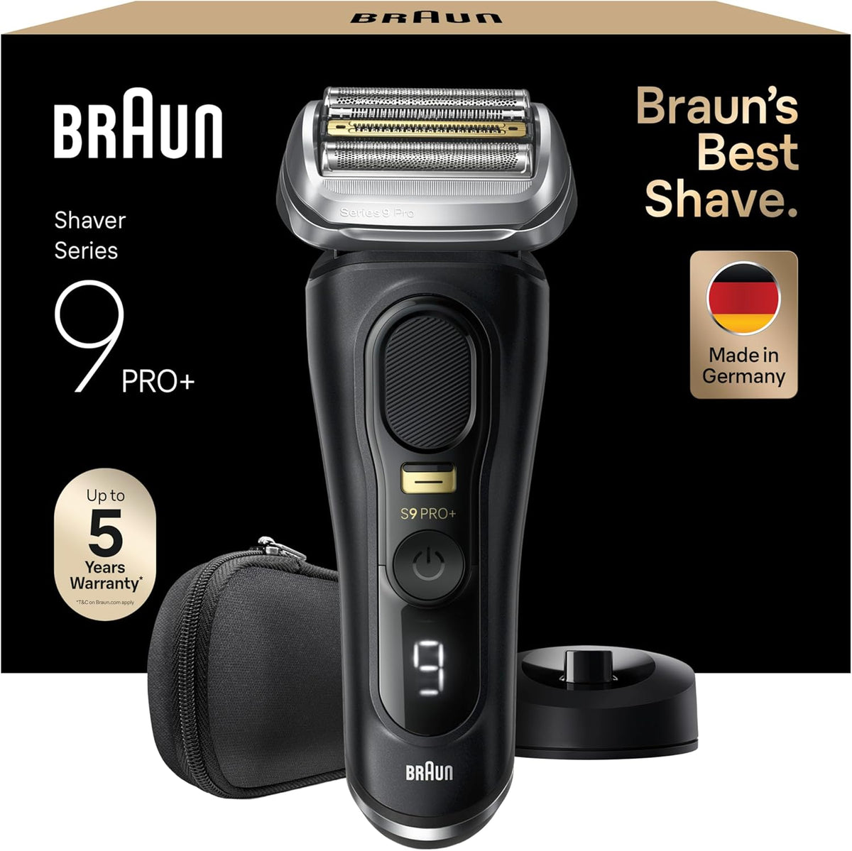 Braun Folienrasierer, wasserdicht, Schwarz/Silber