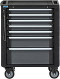 Werkzeugschränke Werkzeugwagen, 210 kg, aus Glas, Schwarz/Anthrazit, Küpper