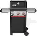 Weber E-325 Erdgasgrills, 7 kW, klappbar, mit Stauraum, Schwarz/Silber