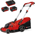 Einhell Rasenmäher, 50 L, 36 V, 4,0 Ah, bürstenlos, Rot/Schwarz/Silber