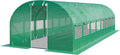 TOOLPORT Foliengewächshaus Gewächshaus, 4 × 8 m, 180 g/m², Grün