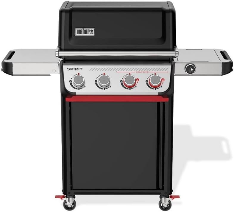 Weber EP-425 Gasgrills, klappbar, Schwarz/Silber/Rot