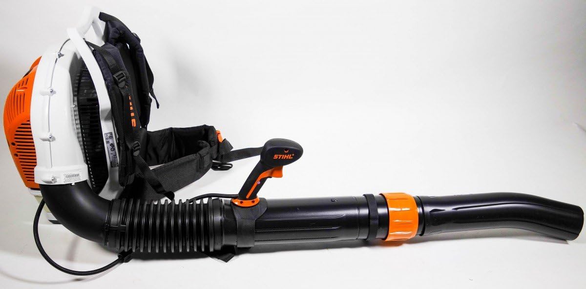 Stihl BR700 Laubbläser, 64,8 cm³, 10,8 kg, Schalldruckpegel 101 dB(A), Schwarz/Weiß/Orange