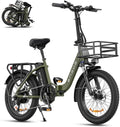 E-Bike, 15.6 Ah, 20 Zoll, klappbar, verstellbar, bürstenlos, Grün/Schwarz, ENGWE