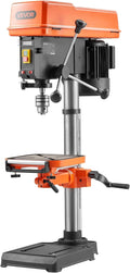 VEVOR Tischbohrmaschine 305 mm Tischbohrmaschinen, 550 W, 2200 U/min, mit LED, verstellbar, aus Metall, Orange/Schwarz/Silber
