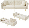 Sofa, klappbar, verstellbar, für das Wohnzimmer, Beige, Lontl