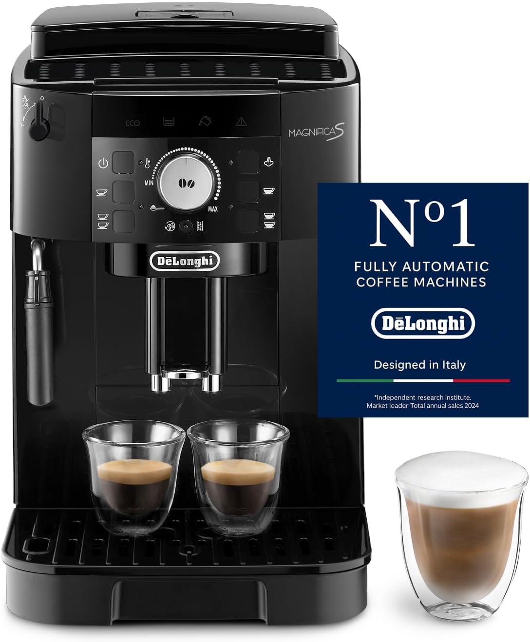 Melitta ECAM11.112.B Kaffeevollautomat, Schwarz