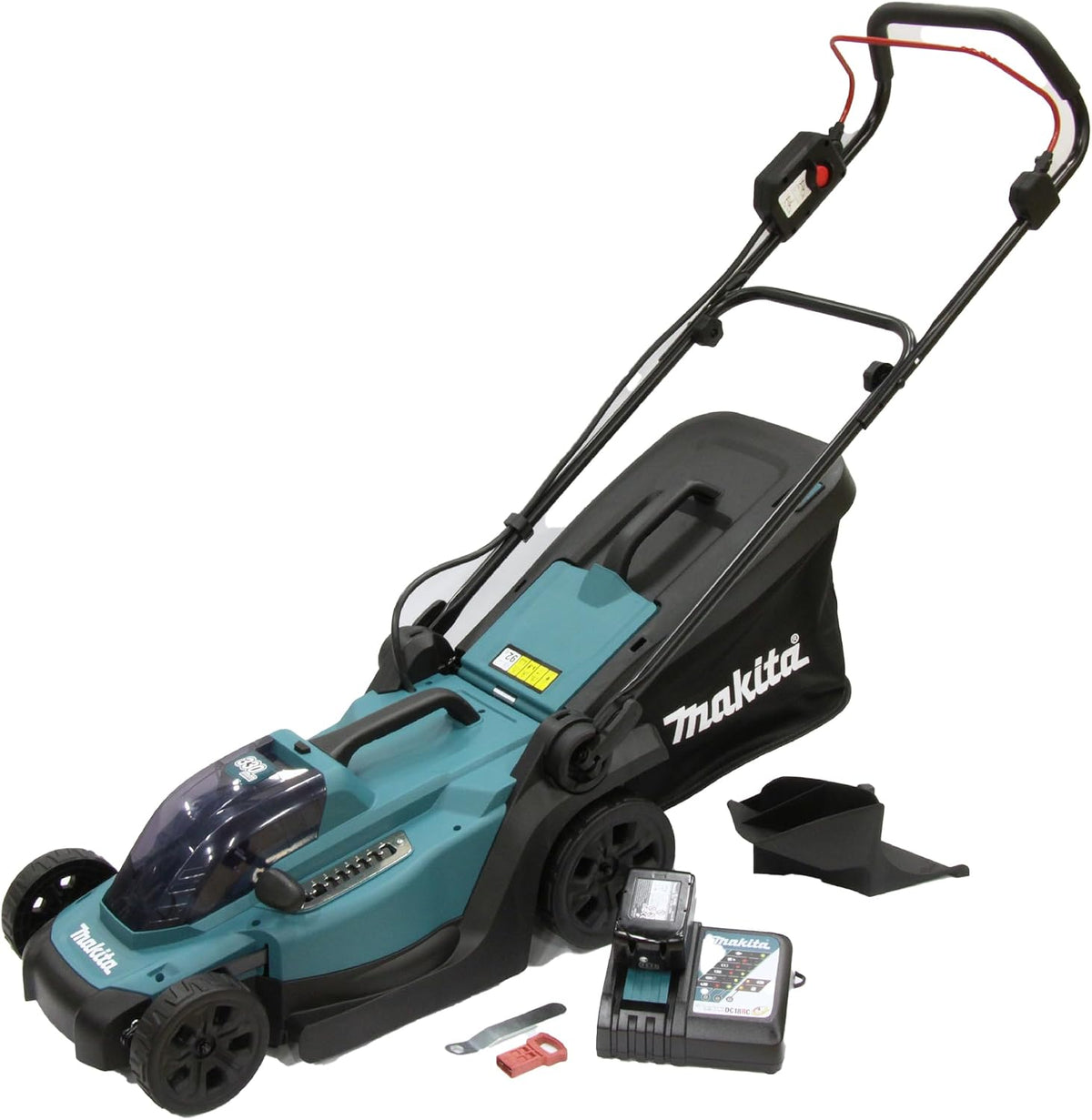 Makita DLM330RM Rasenmäher, 18 V, 4,0 Ah, Blau/Schwarz