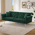 Sofa, verstellbar, mit Stauraum, aus Metall, Grün, LinoraFurn