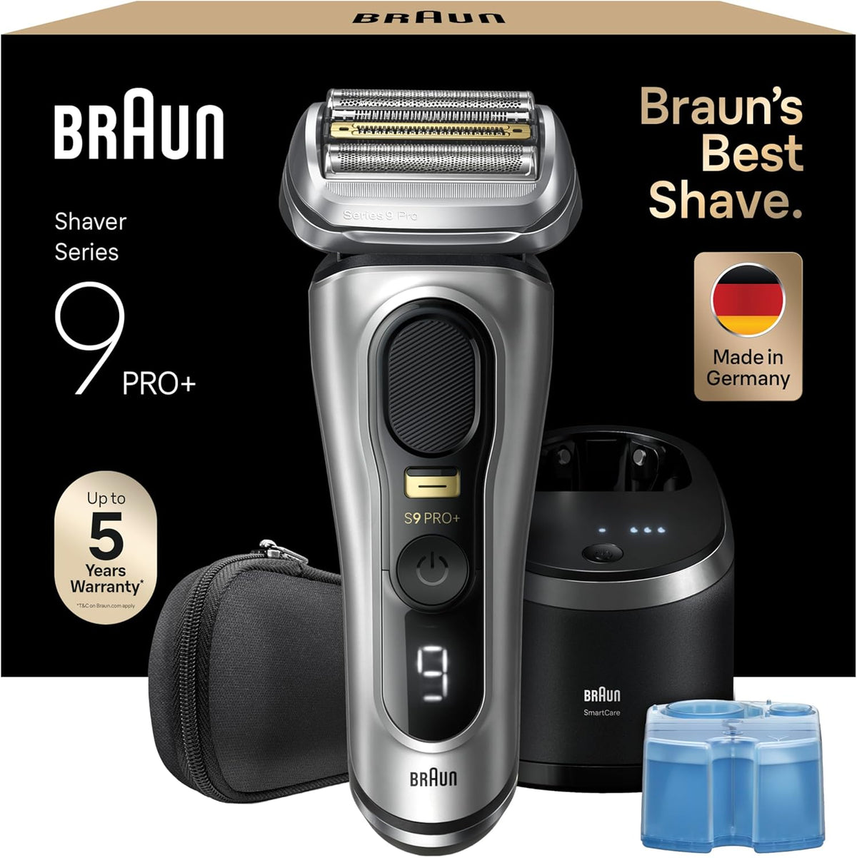 Braun Folienrasierer, wasserdicht, Silber/Schwarz