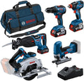 Bosch Akku-Bohrschrauber, 18 V, 4.0 Ah, kabellos, Blau/Schwarz/Rot
