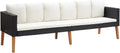 Gartenmöbel-Set, aus Polyrattan, für den Garten und die Terrasse, Schwarz/Beige, Keyroto