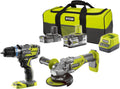 RYOBI R18PDBL-0 Akku-Bohrschrauber, 2,0 Ah, 5,0 Ah, 125 mm, Schwarz/Gelb/Silber