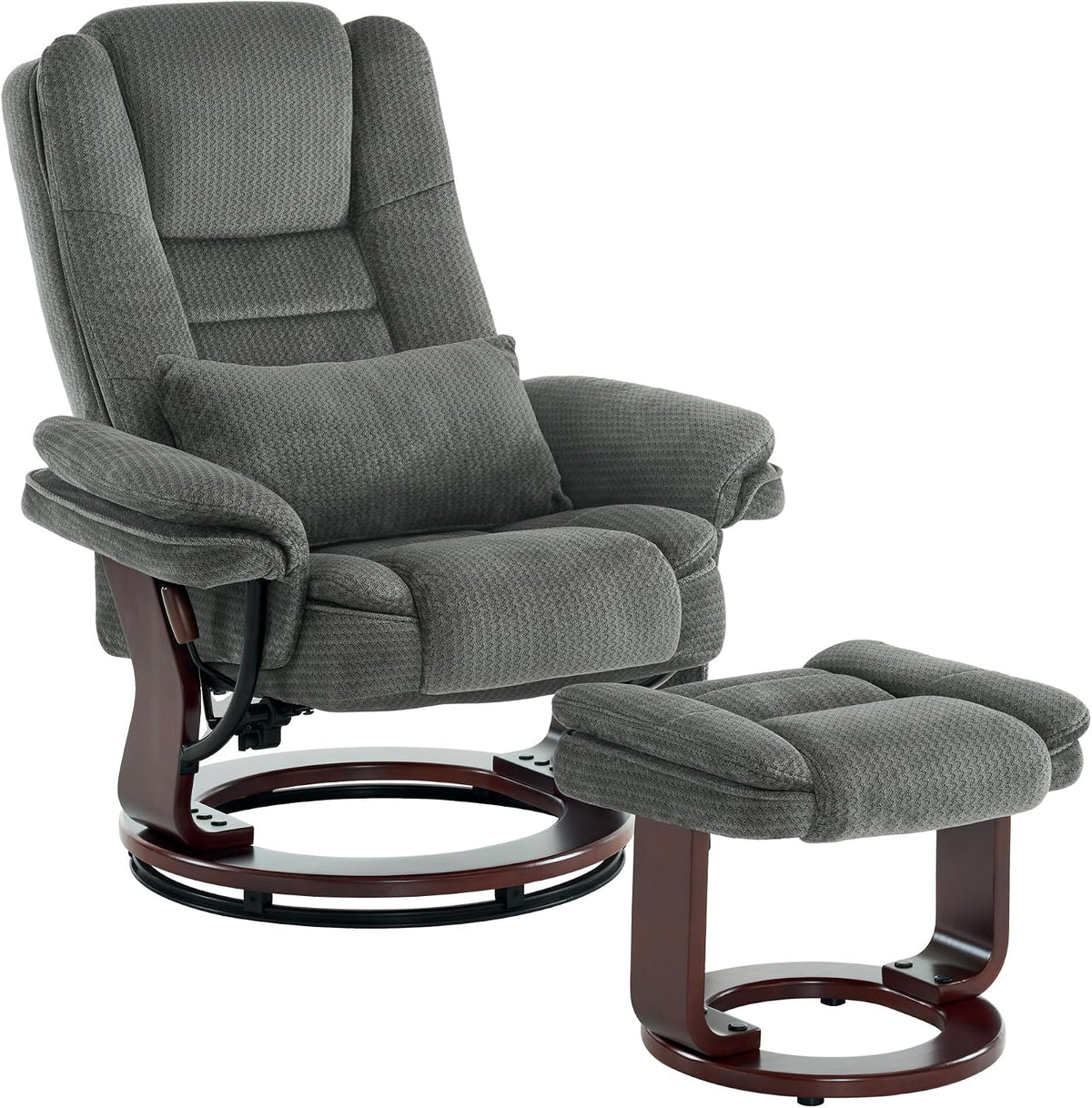 M MCombo Sessel, 120 Kg, aus Stoff, verstellbar, für das Wohnzimmer, Grau